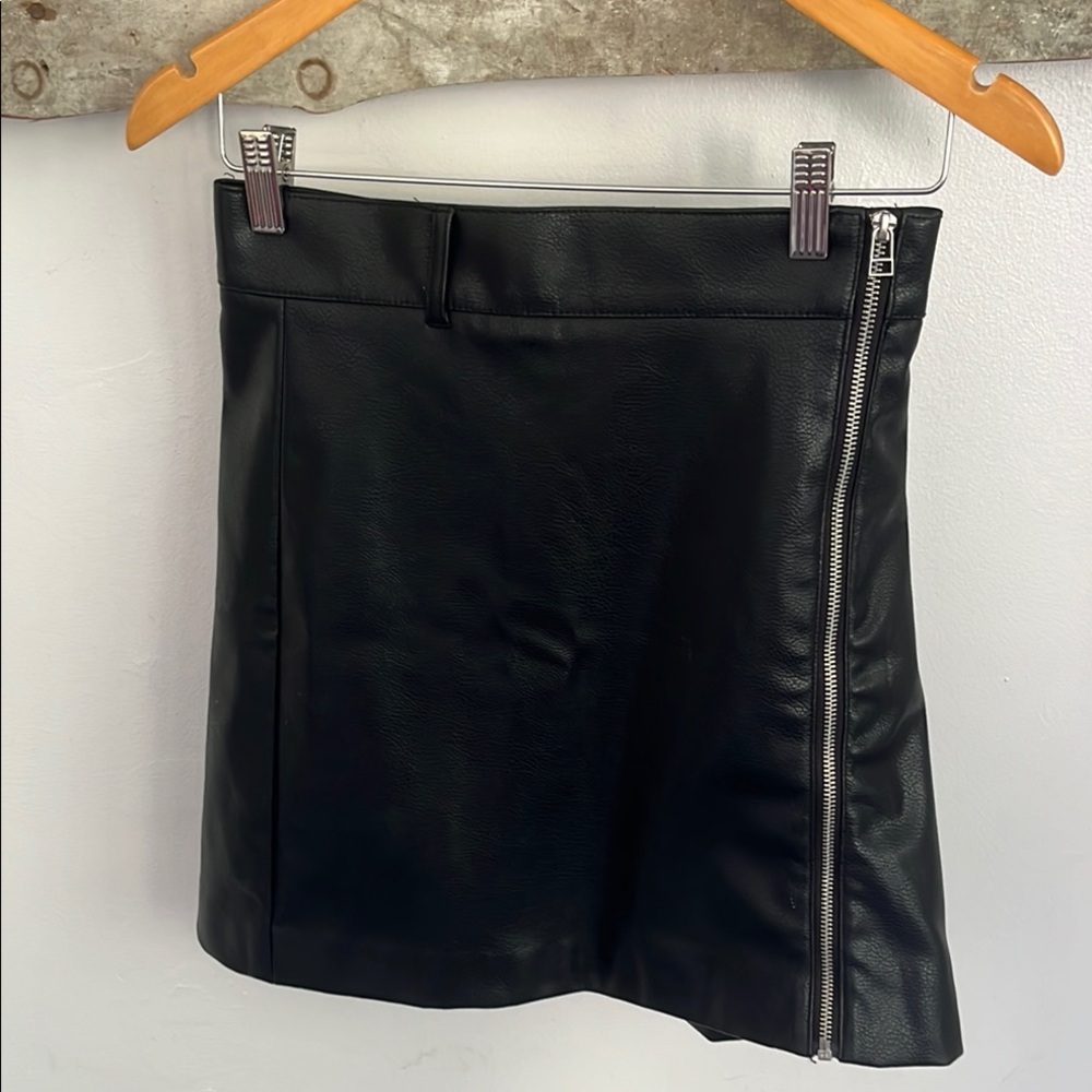Faux Leather Skirt
